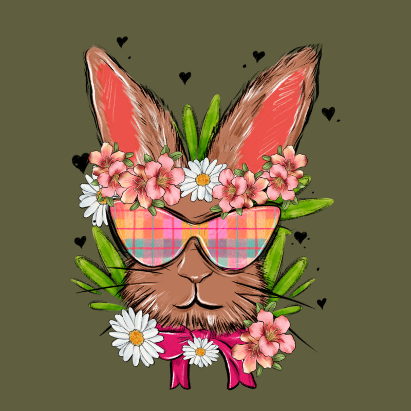 Bunny With Floral Vintage Tee by MaliasSmallBusiness | Teevron
