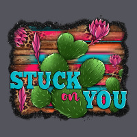 Stuck On You Heart Cactus Serape Leopard Background Vintage Hoodie | Teevron