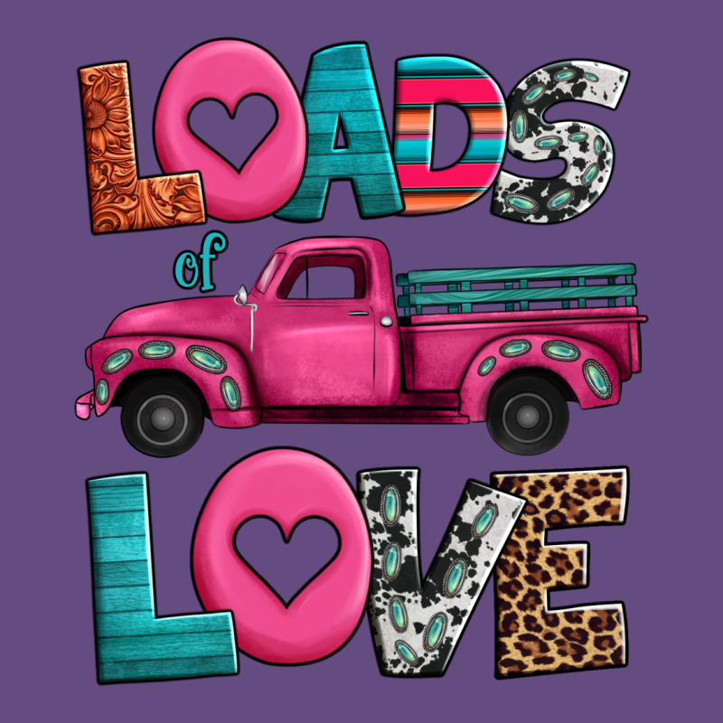 Loads Of Love Valentine's Day Truck Vintage Hoodie by Jasminsmagicworld | Teevron