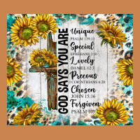 God Says You Are With Sunflower Heavyweight Hoodie | Teevron