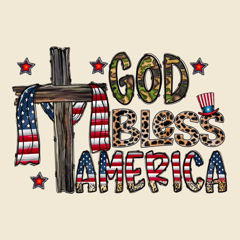 God Bless America Ladies Tee by CowhideDigitalArt | Teevron