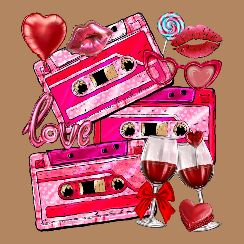 Valentines Day Cassette Long Sleeve Tee by NancyCooperArtShop | Teevron