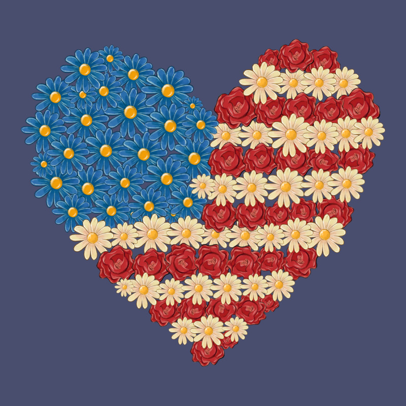 American Heart Flag Vintage Tee by MaliasSmallBusiness | Teevron