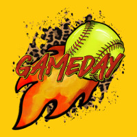 Softball Game Day Leopard Fire And Ball Premium Hoodie | Teevron