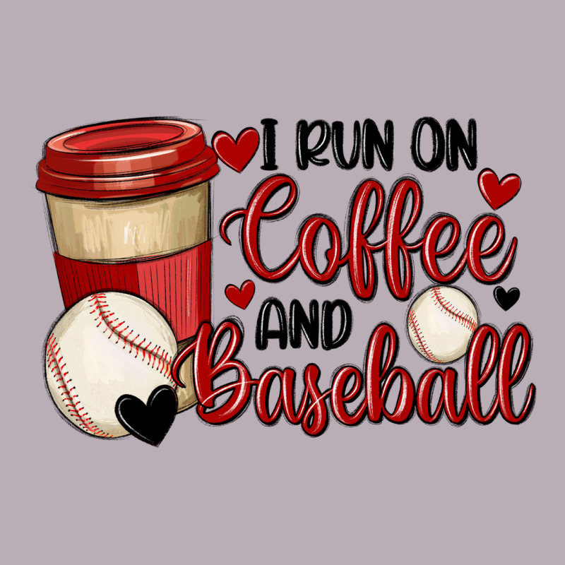 I Run On Coffee And Baseball Vintage Tee by MaliasSmallBusiness | Teevron