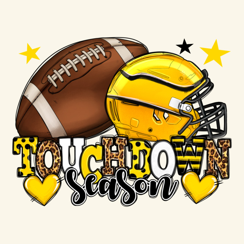 Touchdown Season American Football Yellow Team Premium Hoodie by HowdyJamesFarm | Teevron