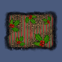 Christmas Plaid Leopard Mistletoe Background Vintage Hoodie | Teevron