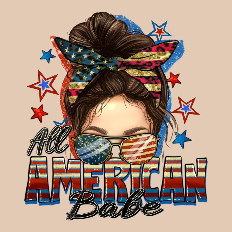 American Babe Messy Bun Urban Hoodie by FaDigitalArtStudio | Teevron
