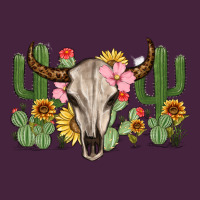 Bull Skull With Cactus Long Sleeve Tee | Teevron