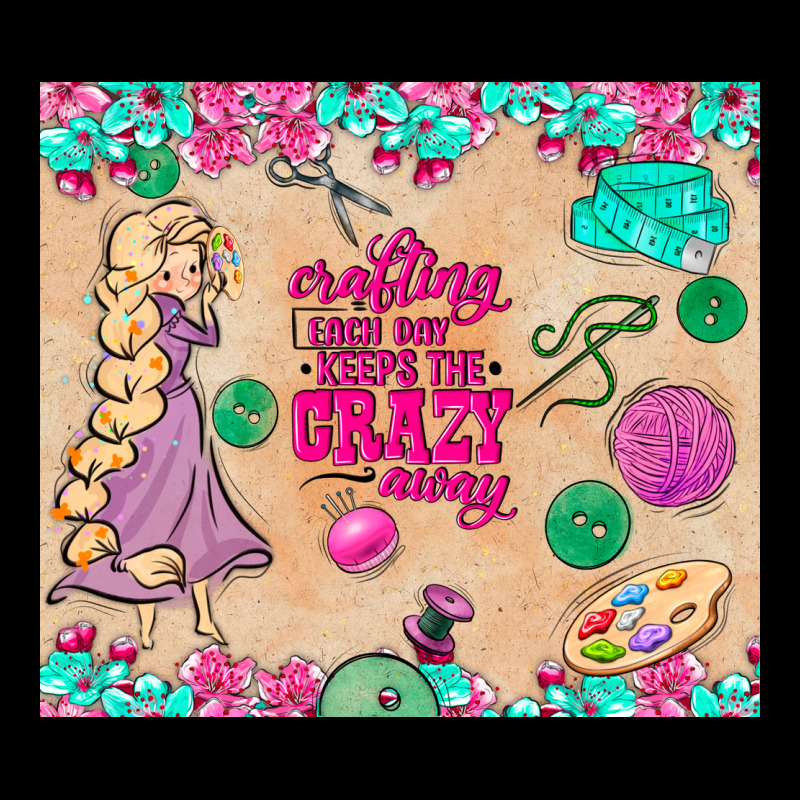 Sewing Crafting Each Day Keeps The Crazy Away Premium Sweatshirt by TumblerDesignByShophia | Teevron