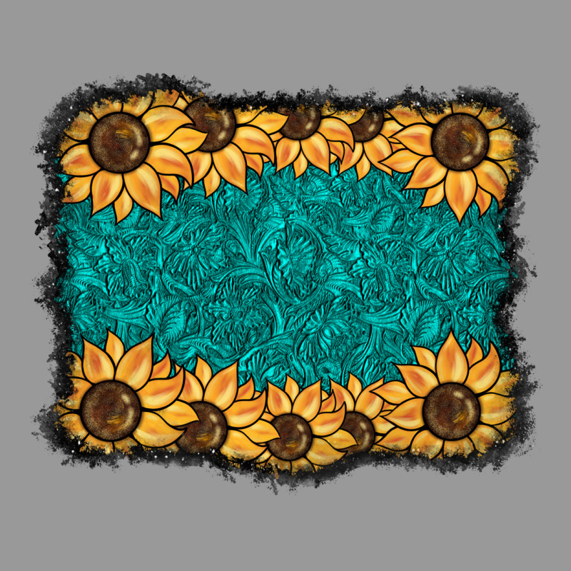 Sunflower Background Vintage Hoodie by BarkalooDesign | Teevron