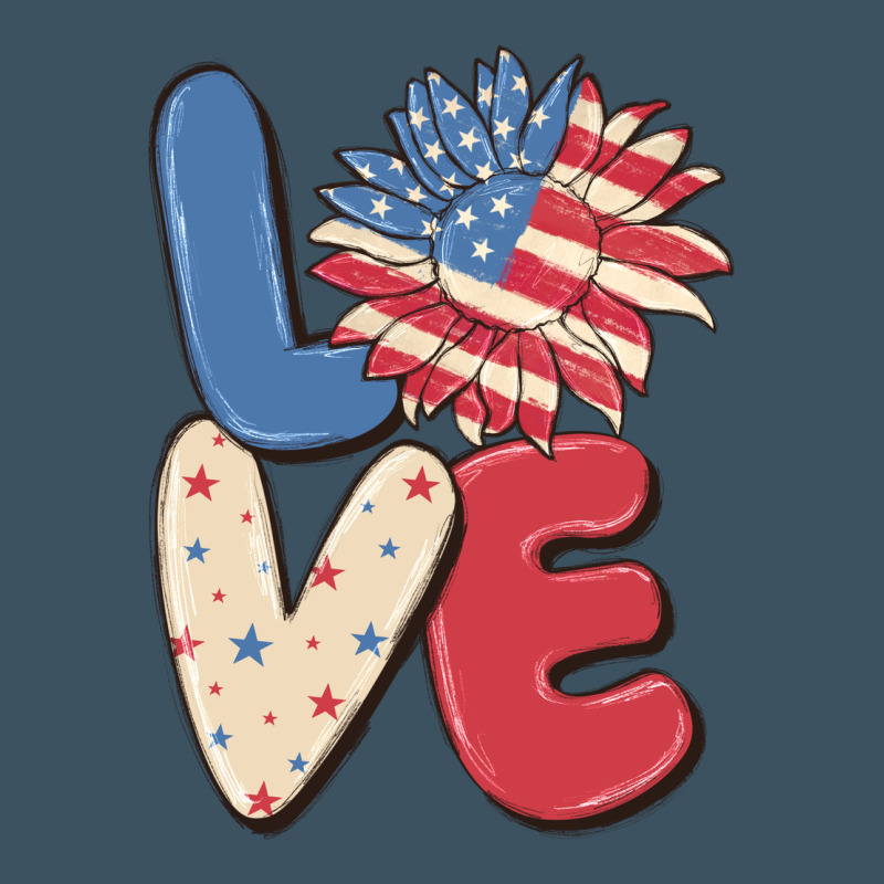 Love 4th Of July Urban Heavy Tee by MaliasSmallBusiness | Teevron