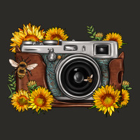 Sunflower Bee Vintage Camera Heavy Core Tee | Teevron