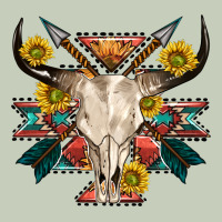 Aztec Western Bull Skull Long Sleeve Tee | Teevron