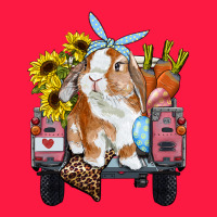 Easter Truck With Bunny Sunflowers And Eggs Zipper Hoodie | Teevron