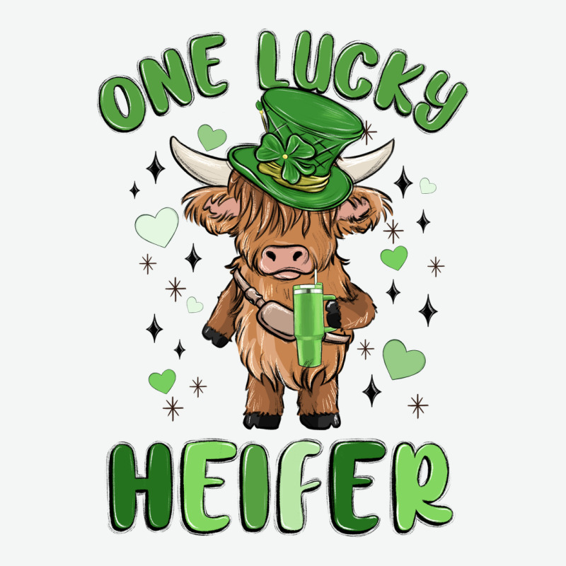 One Lucky Heifer Urban Heavy Tee by MaliasSmallBusiness | Teevron