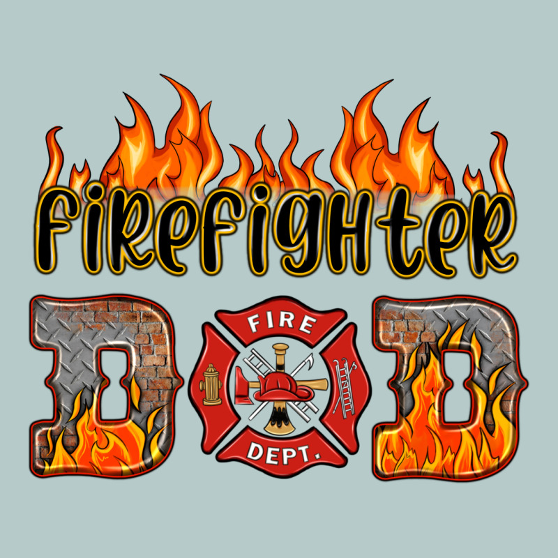 Firefighter Dad Heavy Core Tee by HRA Design Shop | Teevron