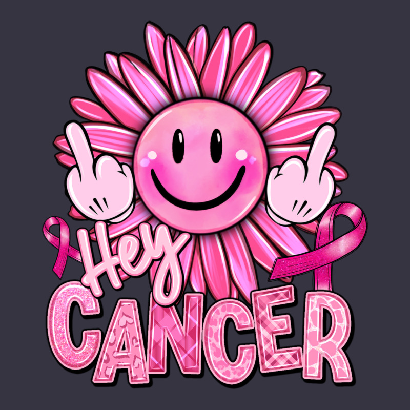 Hey Cancer Smiley Face Breast Cancer Vintage Hoodie by RanaPortraitStore | Teevron