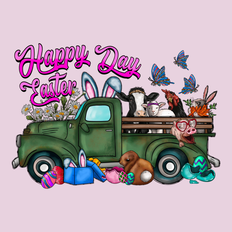Happy Easter Day Truck Classic Tee by CowhideDigitalArt | Teevron