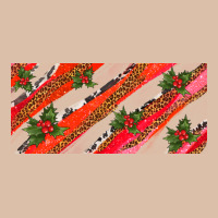Leopar And Cowhide With Mistletoe Urban Heavy Tee | Teevron