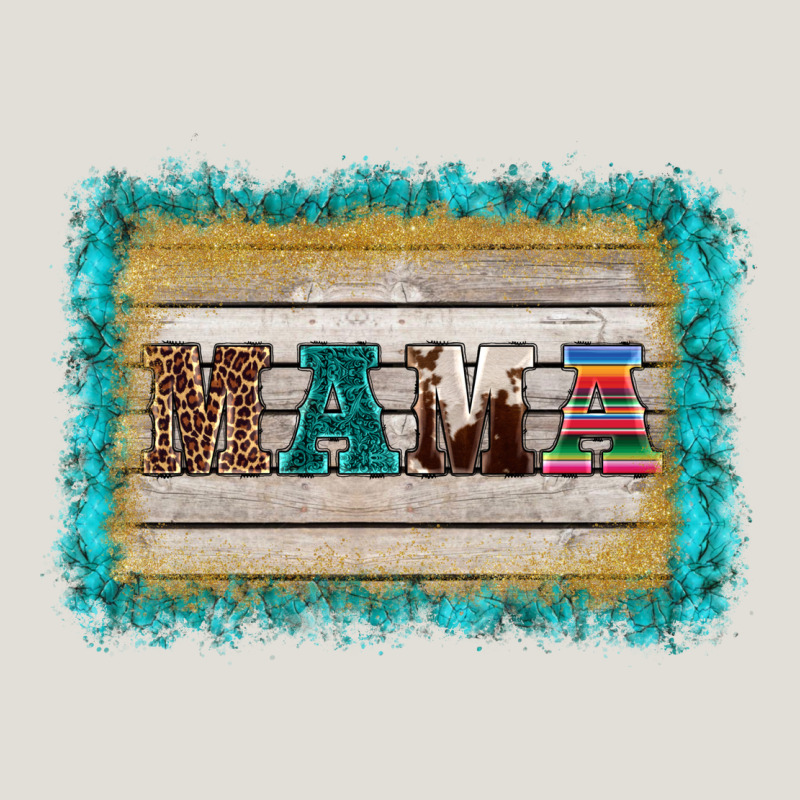Western Turquoise's Mama Background Heavy Core Tee by BarkalooDesign | Teevron