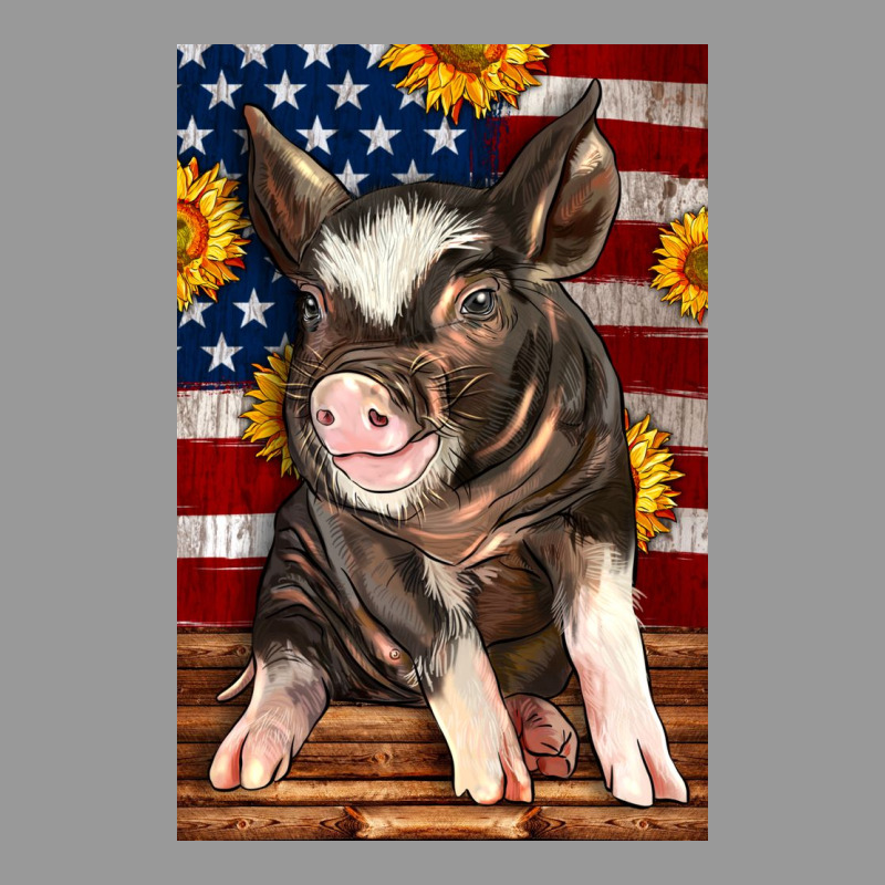 Western American Pig Vintage Hoodie by LillyAllenDesigns | Teevron