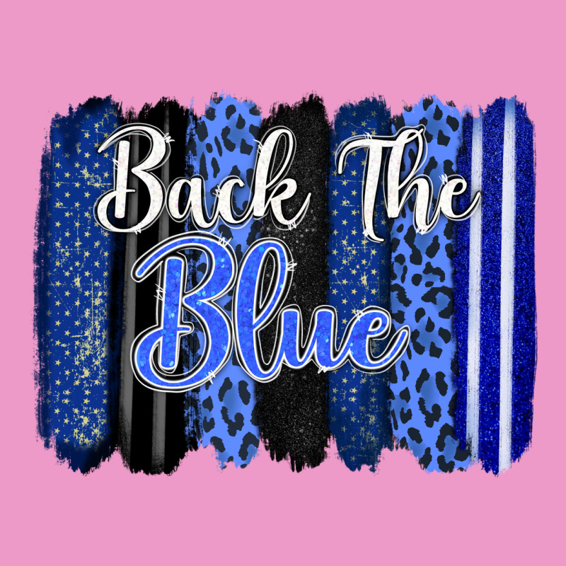 Back The Blue Brushstrokes Urban Hoodie by FaDigitalArtStudio | Teevron