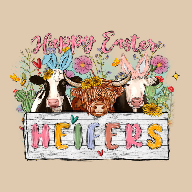 Happy Easter Heifers Heavyweight Sweatshirt by MaliasSmallBusiness | Teevron