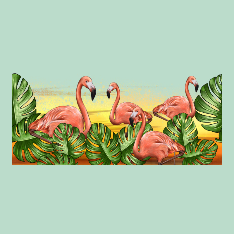 Flamingos With Sunset Premium Hoodie by TumblerDesignByShophia | Teevron