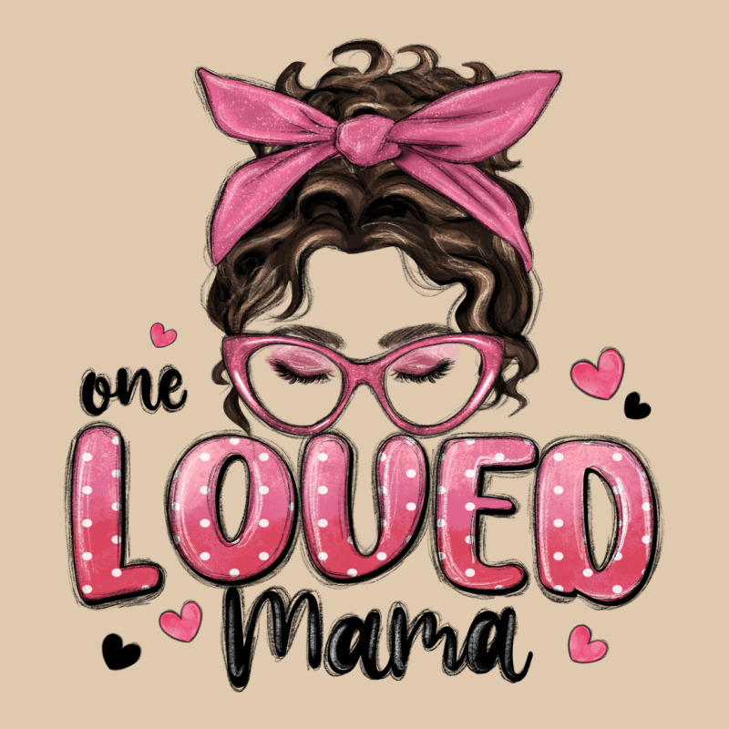 One Loved Mama Messy Bun Heavyweight Sweatshirt by MaliasSmallBusiness | Teevron