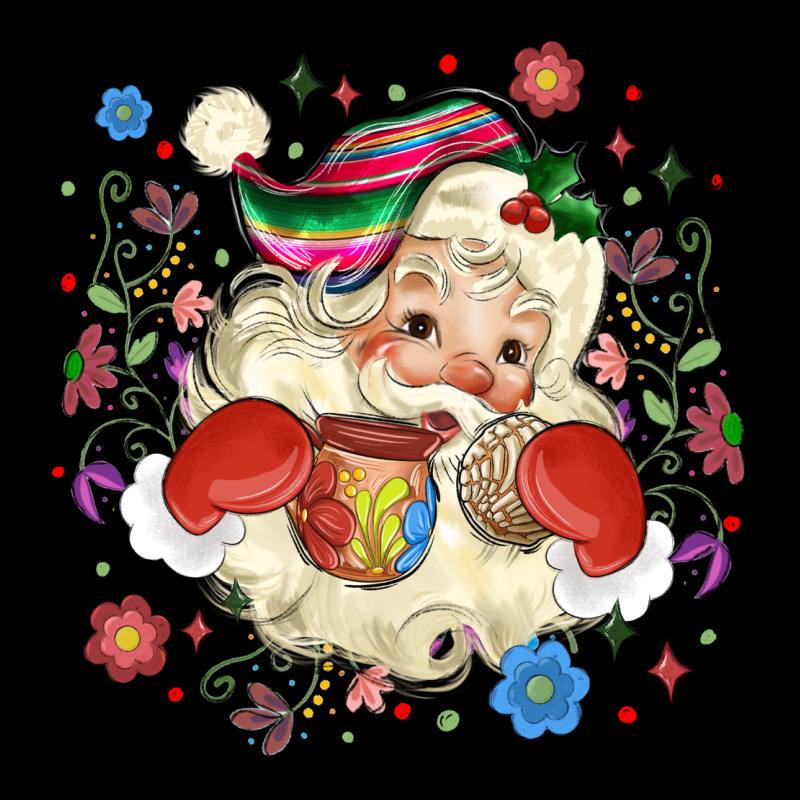 Mexican Christmas Santa Long Sleeve Tee by MaliasSmallBusiness | Teevron