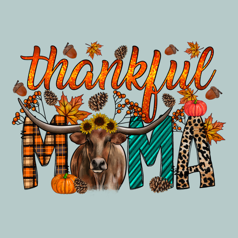 Thankful Mama Longhorn Heavy Core Tee by RacoonDesign | Teevron
