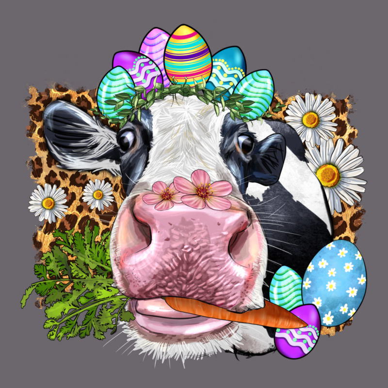 Happy Easter Cow With Eggs Easter Day Premium Sweatshirt by HowdyJamesFarm | Teevron