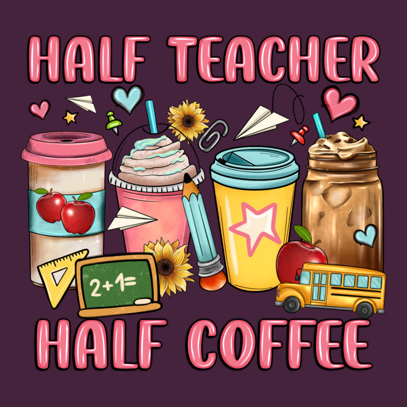 Half Teacher Half Coffee Premium Tee by JahusDesignShop | Teevron