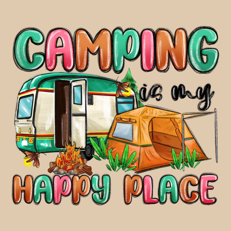 Camping Is My Happy Place Heavyweight Sweatshirt by MaliasSmallBusiness | Teevron