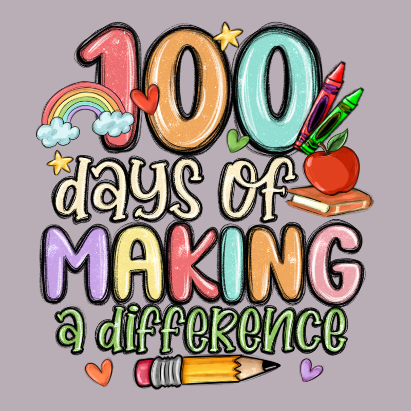 100 Days Of Making A Difference Vintage Tee by MaliasSmallBusiness | Teevron