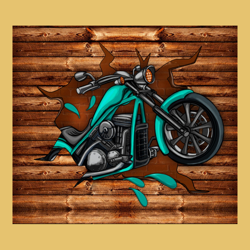 Woodgrain Motorcycle Premium Sweatshirt by TumblerDesignByShophia | Teevron