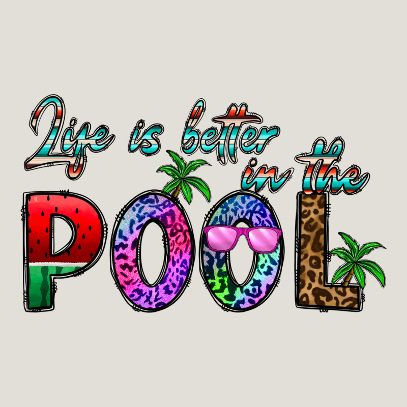 Life Is Better İn The Pool Heavy Core Tee by CowhideDigitalArt | Teevron