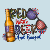Red White Beer And Boozed Ladies Tee | Teevron