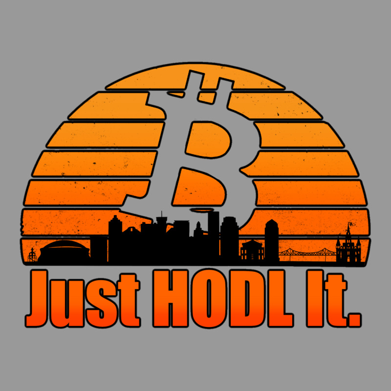 Just Hodl It New Orleans Skyline Retro Sunset Vintage Hoodie by Jasminsmagicworld | Teevron