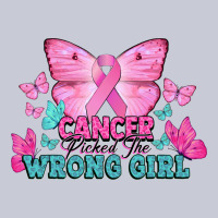 Cancer Picked The Wrong Girl Cancer Awareness Heavyweight Hoodie | Teevron