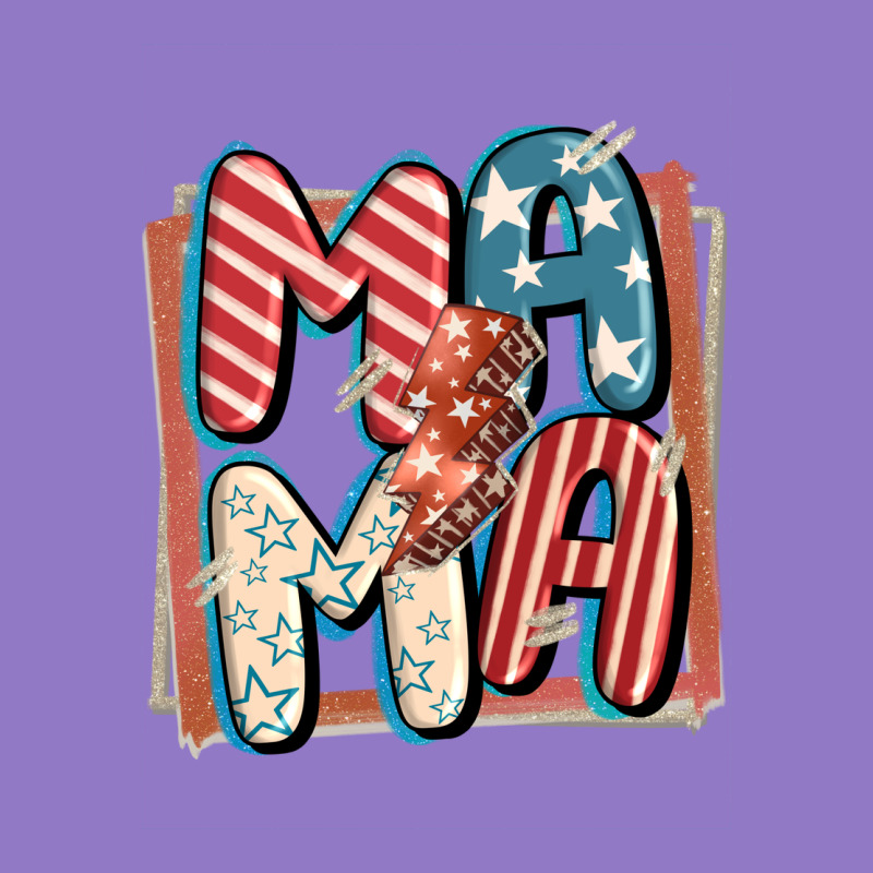 4th Of July Mama With Lightning Bolt Urban Hoodie by FaDigitalArtStudio | Teevron