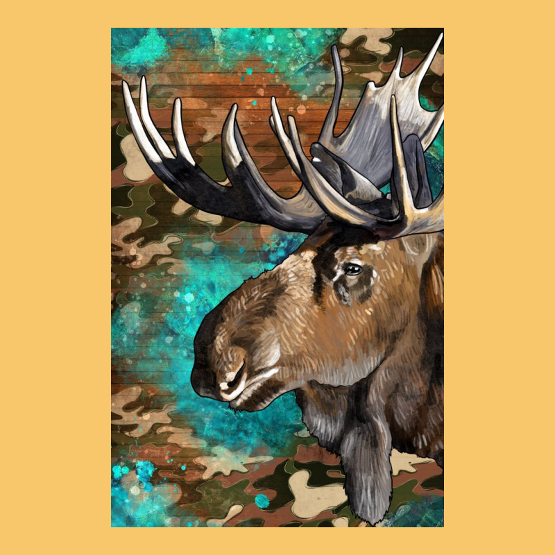 Western Camo Moose Vintage Hoodie by LillyAllenDesigns | Teevron