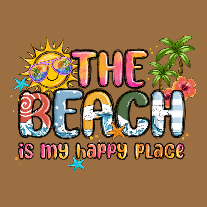 The Beach Is My Happy Place Vintage Tee by MaliasSmallBusiness | Teevron