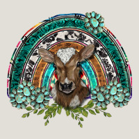 Turquoise Gemstones Brown Baby Cow  Rainbow Heavy Core Tee | Teevron