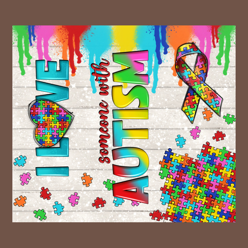 I Love Someone With Autism Premium Sweatshirt by TumblerDesignByShophia | Teevron