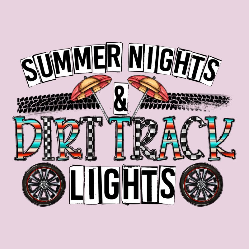 Summer Night & Dirt Track Lights Ladies Tee by CowhideDigitalArt | Teevron