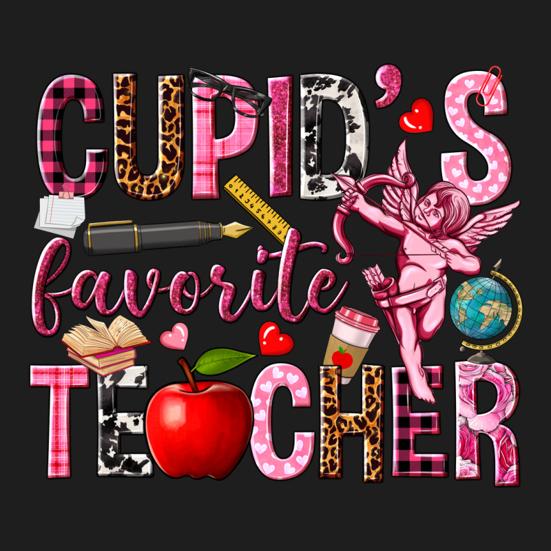 Cupid's Favorite Teacher Valentine's Day Heavyweight Hoodie by HowdyJamesFarm | Teevron