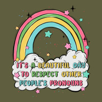 Beautiful Day To Respect Pronouns Vintage Tee | Teevron