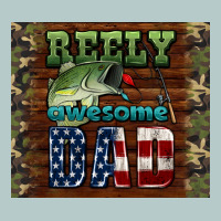 Reely Awesome Dad Heavy Core Tee | Teevron